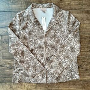 Chico’s NWT Animal Print Blazer Jacket - Chicos Size 1 / US Size M/8